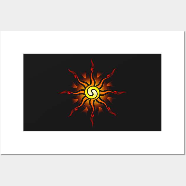 Sol invictus | Psychedeic art Wall Art by natasedyakina